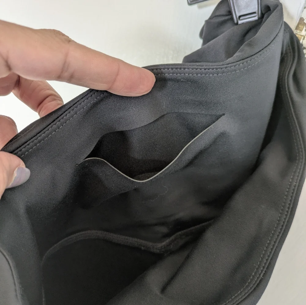 girlfriend collective Black Compressive Pleated Waistband Legging Size Medium - Picture 12 of 14